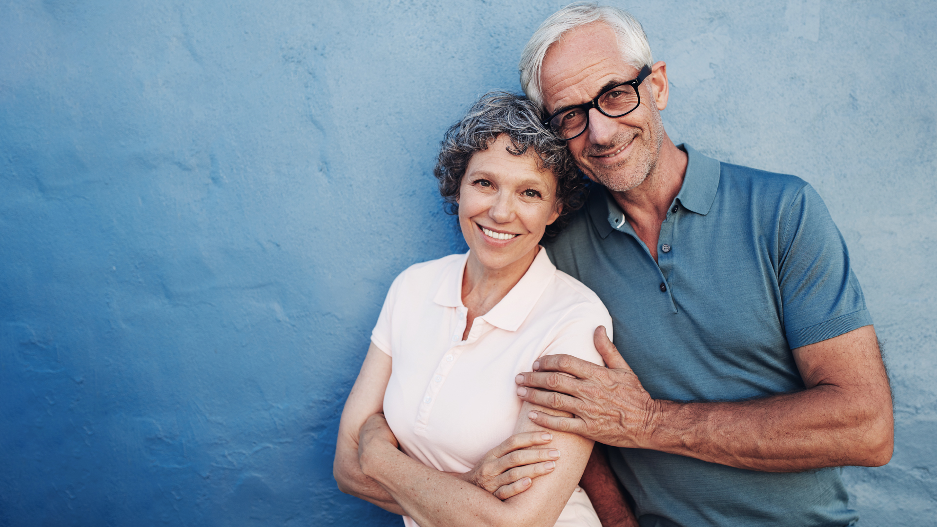 Couple wearing fashionable eyewear